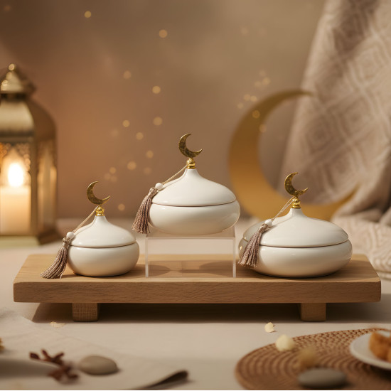 Metal Serving Set - 3 Pcs